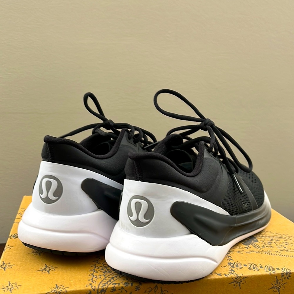 Lululemon black and white running sneakers - wore twice